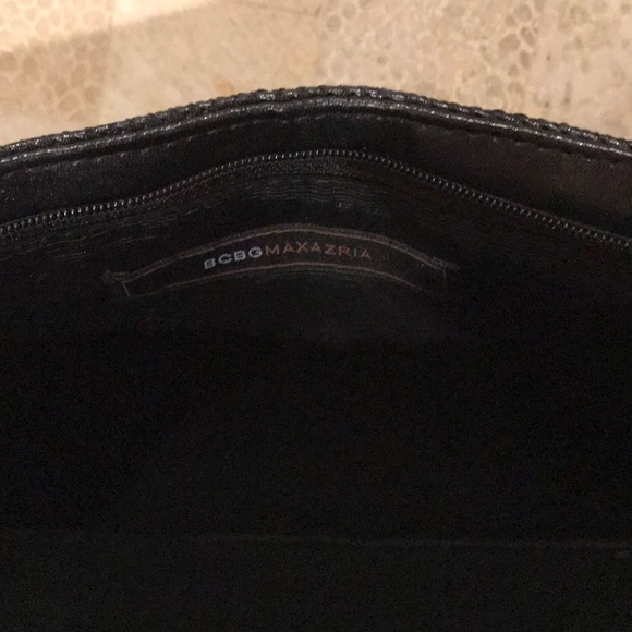 BCBG Max Azria Black Mesh Clutch. - Picture 5 of 7